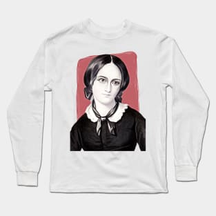 English Writer Emily Brontë illustration Long Sleeve T-Shirt